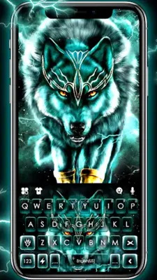 Thunder Neon Wolf Theme android App screenshot 5